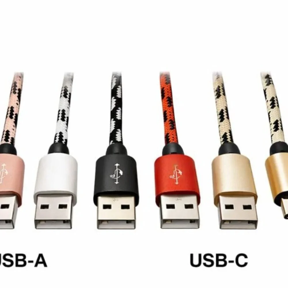 5 pack USB-C Charging Cables 5ft/1.5m Braided USB to USB-C Iphone Android